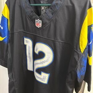 Nike Los Angeles Rams Puka Nacua 12 Alternate Jersey Black Mens XXL NFL Football